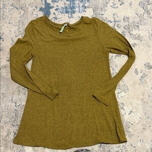 Women's Mustard Long Sleeve Top